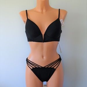 Sundazed NWT 2Pc Maya Black V Wire Bikini Set